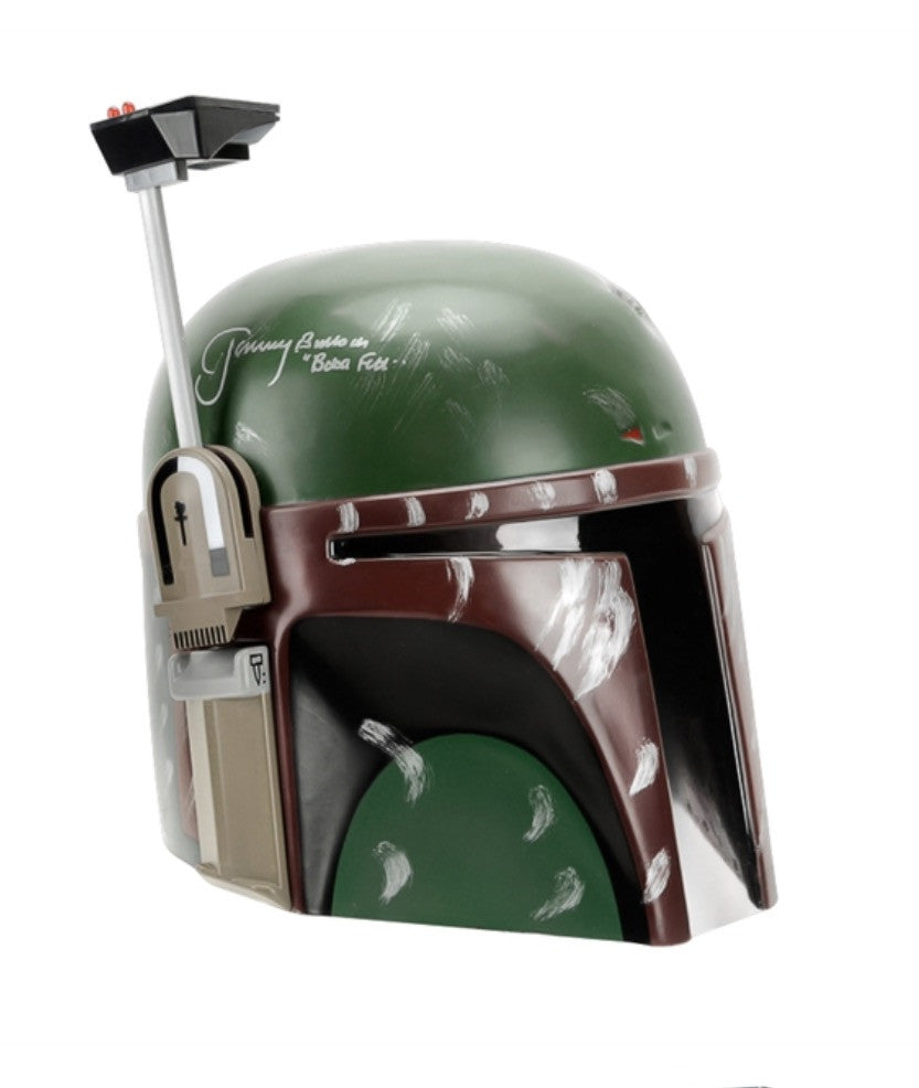 Jeremy Bulloch signed 1:1 scale Star Wars Boba Fett helmet – Collector Kingdom