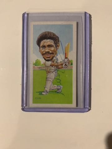 Signed Gordon Greenidge Texaco Trophy Cricket  Card
