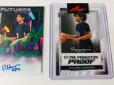 Dylan Harper leaf three card lot rookie auto 3/8 leaf 1/1
