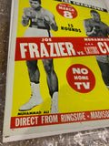 Cassius Clay AKA Muhammad Ali vs. Joe Frazier Original Fight Poster