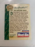 Don Bradman signed Weet-Bix card