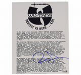 RZA Signed RZA WU-TANG memorabilia