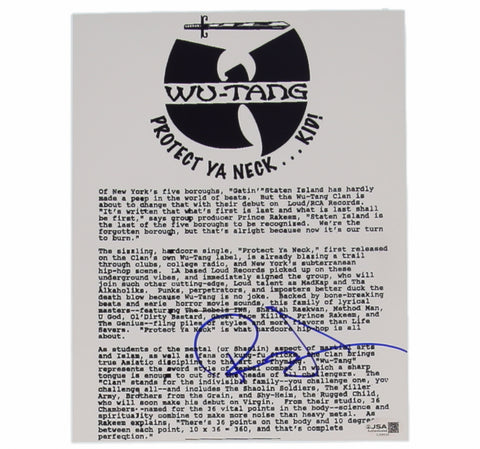 RZA Signed RZA WU-TANG memorabilia