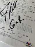 Guns N’ Roses Signed "Welcome to the Jungle" Sheet Music PSA/DNA authentication