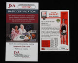 Kevin Durant Topps Rookie Card On Card Auto - JSA Holo COA