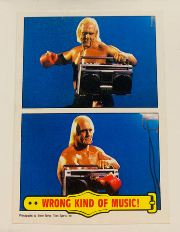 1986 Scanlens WWF Hulk Hogan #56 Rookie RC EXC+