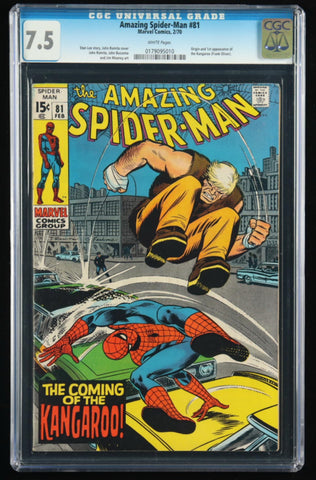 1970 The Amazing Spider-Man #81 Origin and First App Kangaroo