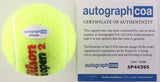 Signed Novak Djokovic Wilson Us Open Tennis Ball - holo plus COA