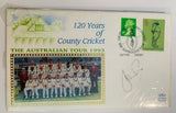 First Day Cover County Cricket /Australian Tour 1993 - Shane Warne Rookie auto