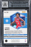 Tyrese Maxey Signed Panini Mosaic RC 10 Mint auto