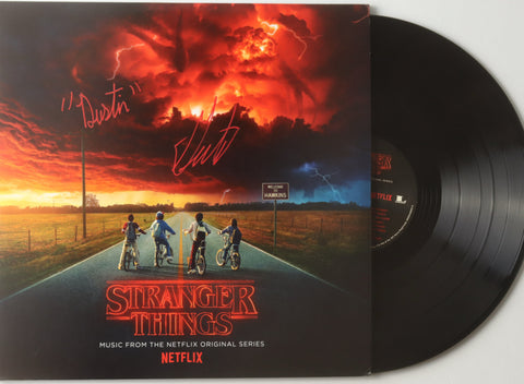 Gaten Matarazzo Signed Stranger Things Soundtrack Vinyl Album