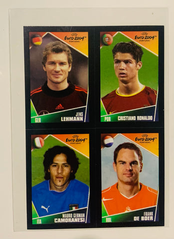 2004 Panini UEFA Euro 2004 Pocket Sticker Christiano Ronaldo Rookie RC