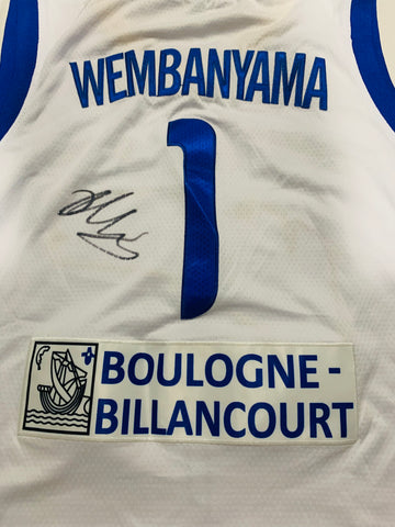 Victor Wembanyama Signed Jersey Beckett + JSA LOA Duel authenticity Rookie Auto
