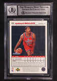 Rasheed Wallace Signed Collector's Choice RC Rookie BGS 10