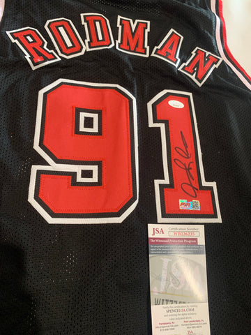 Dennis Rodman Signed Custom Jerse