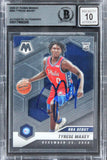 Tyrese Maxey Signed Panini Mosaic RC 10 Mint auto