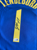 Yaxel Lendeborg Signed Warriors Jersey - rookie auto