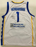 Victor Wembanyama Signed Jersey Beckett + JSA LOA Duel authenticity Rookie Auto