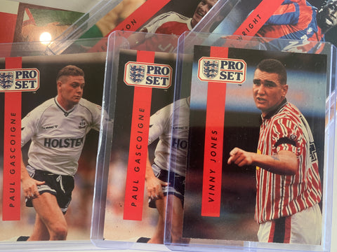 Pro Set 1990-91 English Football lot 200 cards key rookies shearer , vinny Jones