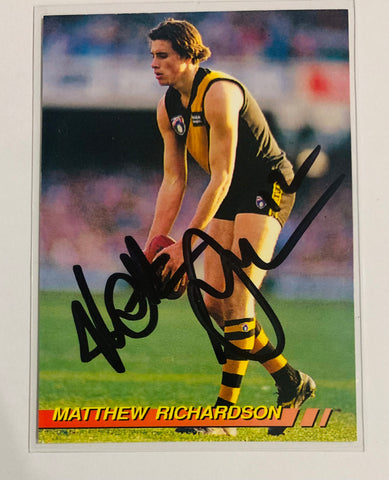 Signed Matthew Richardson rookie auto rc 1994 AFL SELECT