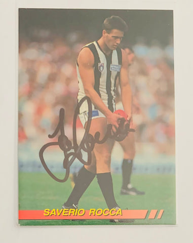 1994 AFL Select Signed Saverio Rocca rookie AUTO RC -