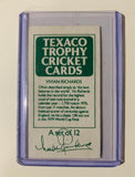 Signed Viv Richards 1984 Texaco Trophy Cricket 
Card