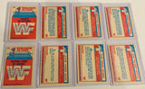 Lot of 8 1986 Scanlens WWF cards Hulk hogan , Andre the giant, rookies etc.