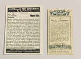 Lot Player Cricket C.V. Grimmett 1926 Rookie  + 1994 Warne spin kings rookie rc