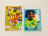 Nestory irankunda 2025 EFL Panini Sticker Lot #475 and World Cup 25-26 RC