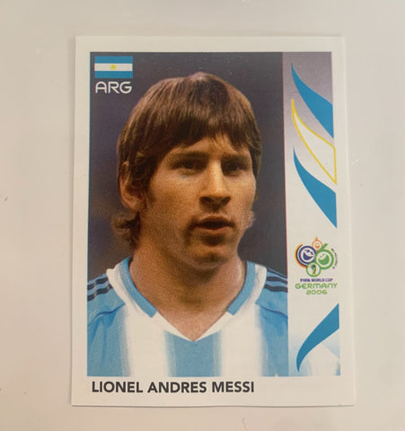 Panini World Cup 2006 Lionel Messi Rookie Sticker #185