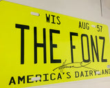 Henry Winkler Signed "Happy Days" License Plate