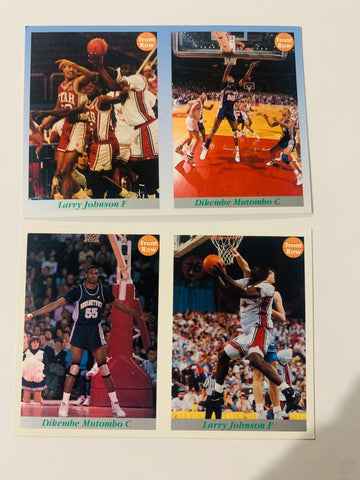 Front row uncut rookie cards Mutombo Johnson lot