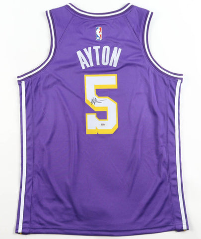 Deandre Ayton Signed Lakers Jordan Authentic Jersey