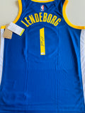 Yaxel Lendeborg Signed Warriors Jersey - rookie auto