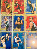 1995 AFL Football Bewick Signature Quarters Uncut sheet - 6 autos / 100 limited