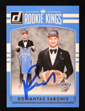 Domantas Sabonis Rookie Kings Auto Beckett Holo Donruss