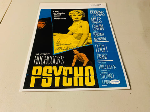 Vera miles signed Psycho poster