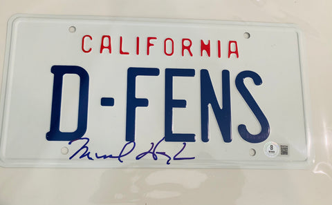 Michael Douglas Signed  Falling Down California License Plate