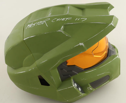 Signed and inscribed Steve Downes Halo Master Chief Helmet