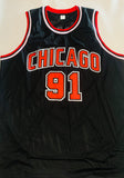 Dennis Rodman Signed Custom Jerse