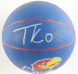 Taylen Kinney Signed Kansas Jayhawks Logo Basketball 6,7