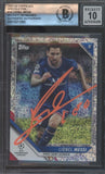 Lionel Messi Signed 2021 Topps Speckle Foil MINT 10 Auto