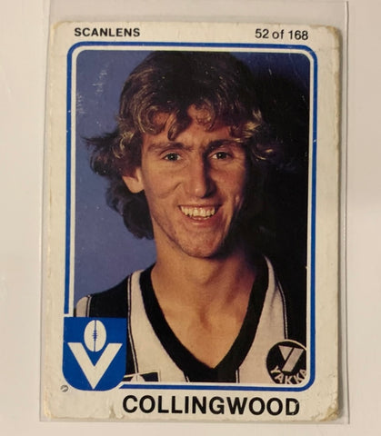 PETER DAICOS - Collingwood - 1981 Scanlens VFL Rookie Card 52