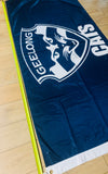 6 Foot Wide Geelong Football Club Flag Signed By Garry Ablett Jr
