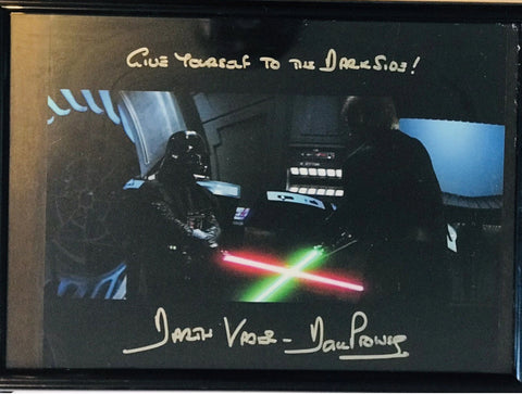 David Prowse Darth Vader Signed Featuring Large Inscription Rare Star Wars