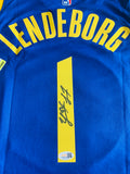 Yaxel Lendeborg Signed Warriors Jersey - rookie auto