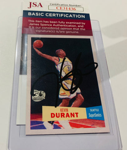 Kevin Durant Signed 2007-08 Topps Variations auto rookie