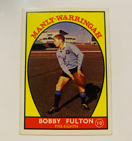 1968 Scanlens NRL Rugby League #10 Bobby Fulton