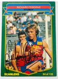 1985 Scanlens – VFL – Richard Osborne #64 – Fitzroy Signed Rookie Auto