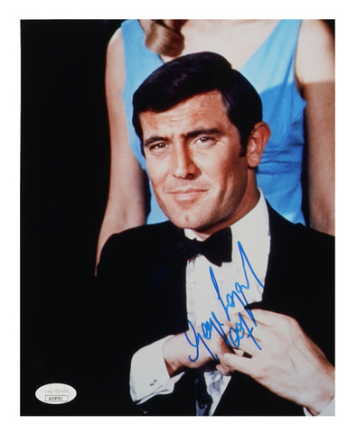 George Lazenby Signed "James Bond: 007" 8x10 Photo Inscribed "007"